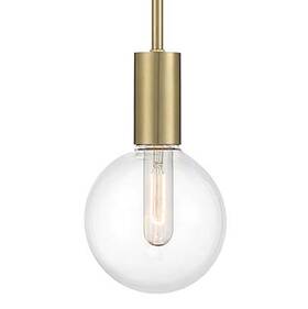 7-3075-1-322 Savoy House 7-3075-1 Wright 6 Inch W Mini Pendant - Brass