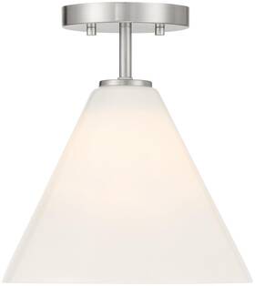 7-4011-1-sn Savoy House 7-4011-1 Blair 10 Inch W Led Semi-flush Ceiling Fixture / - Nickel