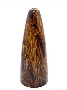 7-712-1-13 Savoy House Brown Swirl Light Fixture Glass Pendant Shade 10 Inch L 4 W Hand Blown