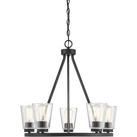 1-1021-5-89 Savoy House Lighting Calhoun Chandelier Matte Black