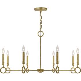 1-6847-8-93 Savoy House Lighting Noah Chandelier Gold Armory
