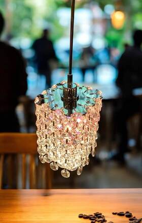 Re0405a Schonbek Refrax 5 Inch Tall Swarovski Spectra Crystal Rectangular Mini Pendant