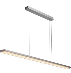 63963ledd-silv Scon 63963ledd-silv/acr 44.4 Inch Gray Led 24w Anti-glare Eye Protection Linear Pendant Light Silver