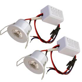 Myt-1wt030ww Scpopfer 2pack 1w Mini Spotlights Indoor Recessed Ceiling Showcase Display Under-cab Inch