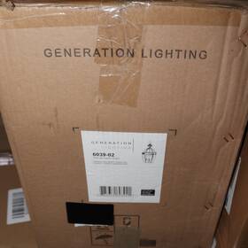 6039-02 Sea Gull Lighting Generation Pendant Polished Brass 12 Inch