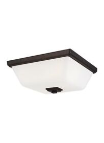 7513702en3-778 Sea Gull Lighting Ellis Harper 13 Inch 18.6w 2 Led Flush Mount