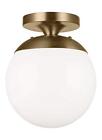 7518-848 Sea Gull Lighting Transitional One Light Wall Ceiling Semi-flush Mount