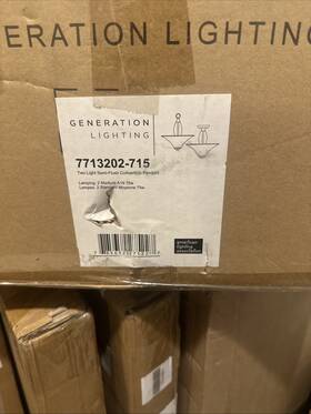 7713202-715 Sea Gull Lighting Metcalf 2 Light 15 Inch Semi Flush Autumn Bronze