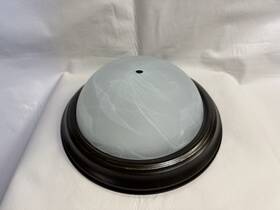 75940ble-962 Sea Gull Lighting 785652020360 Flush Mount Ceiling Fixture Brushed Nickel Glass