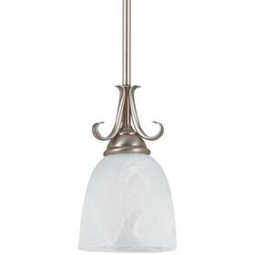 61316-965 Sea Gull Lighting 785652216312 Lemont Antique Brushed Nickel Mini Pendant