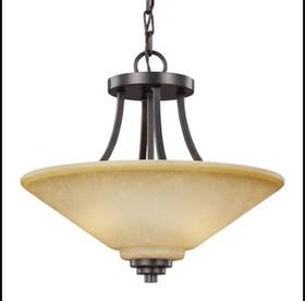 Sea Gull Lighting 785652274909 Parkfield 2-light Flemish Bronze Flush Mount Light Fixture