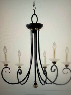 3139-85 Sea Gull Lighting 785652313950 Five - Light Chandelier Hanging Gold Patina Free Ship