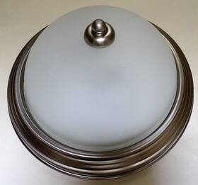 77950-962 Seagull Lighting 2 Light Brushed Nickel Ceiling Fixture Cat# 77064