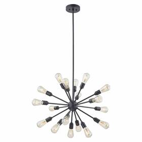 Seiri Inc-fc 716237698599 18-light Pendant With Soft Gold Finish