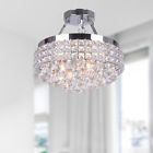 L083-mw-514 Semi-flush Chrome Antonia Crystal Chandelier 4-light Mount
