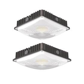 Semsmoks 799793001539 Led Canopy Lights Outdoor 70w 9100lm Commercial Lighting 5000k Daylight