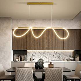 Hg-hcxlst-3047-us Senderpick Modern Led Pendant Light Fixture Ceiling Hanging Lamp Dining Room 2200lm