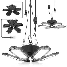 Pllgl0001 Seobiog 2 Pack Plug In Garage Light Upgraded 200w 20000lm Linkable Led Shop 6