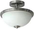 Sfl10bnk Project Source Bellrose Brushed Nickel Frosted Led Mount 783927516792