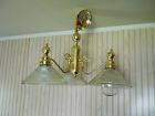 A-15-251 Shaped Holding Chrome -15-251 24 Ceiling Globe Arms " Three Cut . Clear