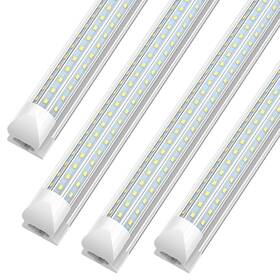 Shopled 791334332720 8ft Led Shop Light 90w 11700lm 6000k Cool White D-shape Linkable T