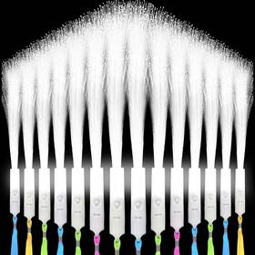 Shqdd Bsgqb-24 24 Pcs White Led Fiber Optic Wands Wedding And Party Supplies Glow Flashing