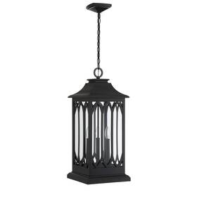440636 Signature Hardware Stonehouse 3 Light 10 Inch Wide Outdoor Pendant