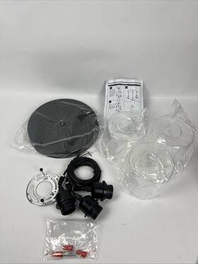 Sld-3l-dd-01 Silampdi Untested 3-light Pendant Light Fixtures Black Lights Kitchen