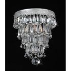 B775-cs-360 Silver Ceiling Matte Flushmount Cone Chandelier Shape