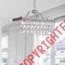 L167-lf-553 Silver Drop Chandelier Glass Antique 3-light Crystal