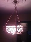 F1905sg Silver Gold Chandelier Up - Light Troy