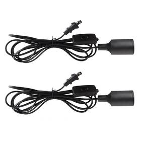 Sixdefly 729086410243 Plug In Hanging Light Kit Retro Lights With 2 Pack Black