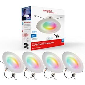 Smart Recessed Lighting 5/6 Inch Sengled Led Can Lights Retrofit