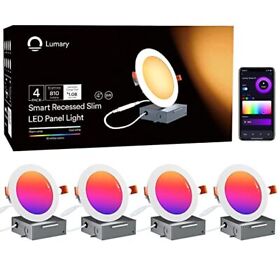 Smart Recessed Lighting Ultra-thin 4 Inch Lumary Led 9w