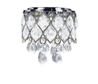 Sml-c909-w12-silver Monalisa Gallery Ceilling Flush Mount Chandelier Fixture Chrome 045927097290