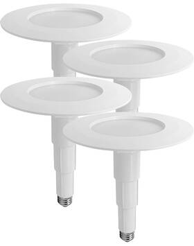 Soliseed 975439060120 Set Of 4 5/6 Inch Led Recessed Lights Length Adjustable