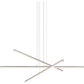 2763-16 Sonneman Stix 3 Light 3-arm Led Pendant Bright Satin Aluminum -