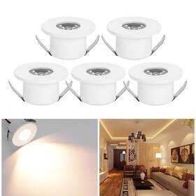 Fc1362 Sorfia 5 Pack 1w Mini Led Recessed Lighting 1 Inch Lights With