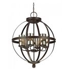Sphere Design Lighting Fixtures 6 Light Chandelier Mercury Glass Dinning Room 733281552899