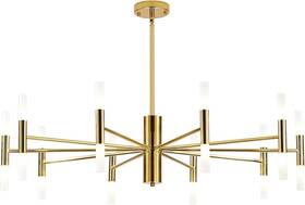 L0278g20l Sputnik Bokt Mid Century Gold Chandelier Large 20-lights Led Flush Mount Light