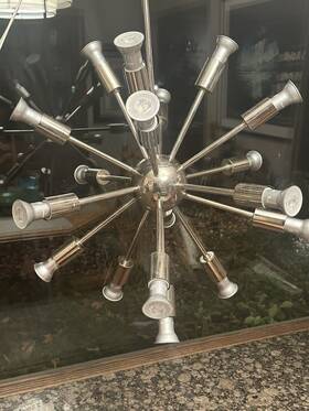 Mnc0002 Sputnik Lrg 18 Arm Light Atomic Mcm Starburst Chandelier Fixture 22 Inch X