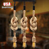 Sqk4991113 Kingso Industrial Vintage Chandelier Pendant Lights Ceiling Lamp Rope Hanging