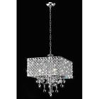Bfd-68sx Square Chandelier 4-light Crystal Chrome