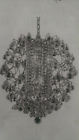 8064d18 St. Lighting Crystals Clear Light Chrome Chandelier 6 Cut Elegant Ives