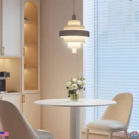 B0cc1ddlts Stanley 7-layer Pyramid Pendant Light Fixture Foldable Led Hanging For Home Decor