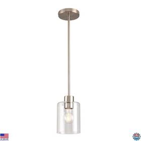 B0cwqw33bd Stanley Brushed Nickel Modern Farmhouse Pendant Light Adjustable Mini Hanging Fixture
