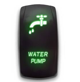 Rs-water-pump-lb5g-c1 Stark Water Pump - Green Switch Dual Light Laser Etched Led Rocker 20a
