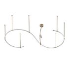 477512 Steel Bay Brushed Flex Adjustable Track Foot Kit 12 Starter Hampton
