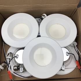 Sunco 810000072521 Lighting 12 Pack 5/6 Inch Led Can Lights Recessed Retrofit Baffl
