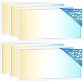 Sunco 810047884569 Lighting 2x4 Led Flat Panel Light - Pack Of 6